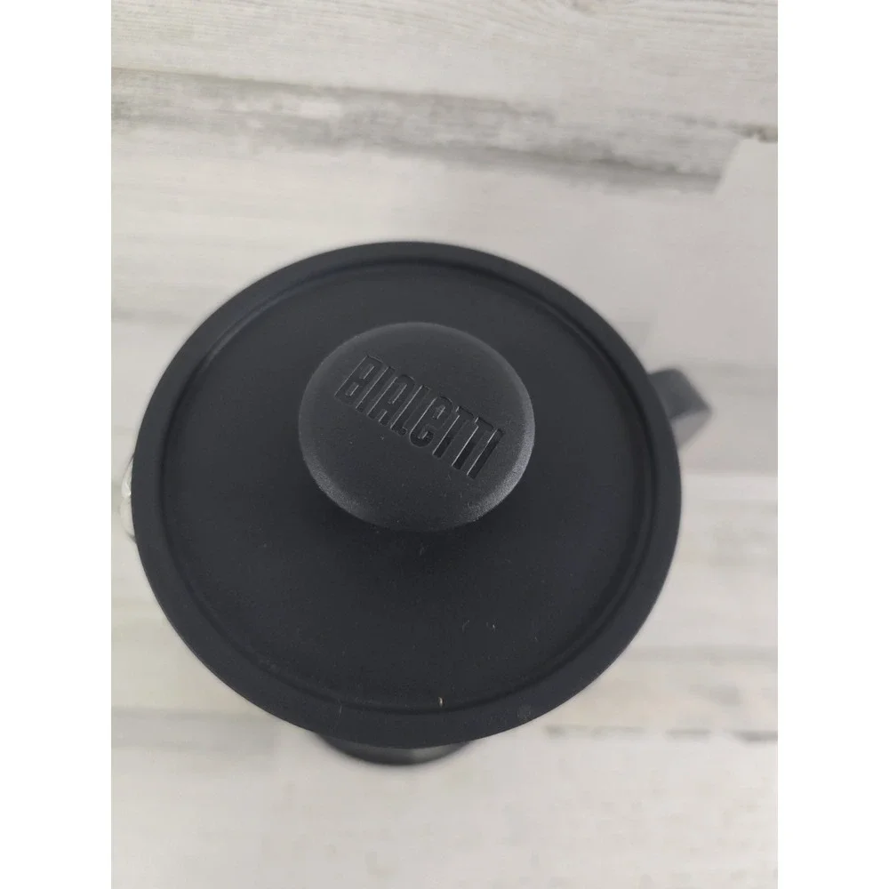 Bialetti French Press Coffee Maker 8 Cup Black Glass Stainless Steel Omino Logo